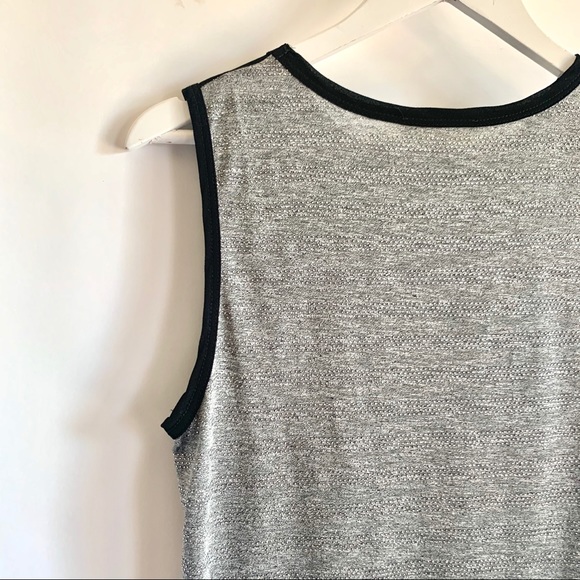 SOPHIE RUE Metallic Sleeveless Sheer V Top - Picture 9 of 12